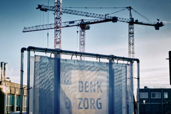 bouwwerf Project U in het UZ Gent