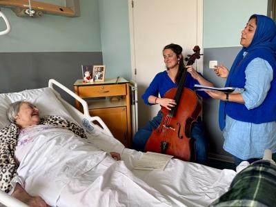 muziek aan bed